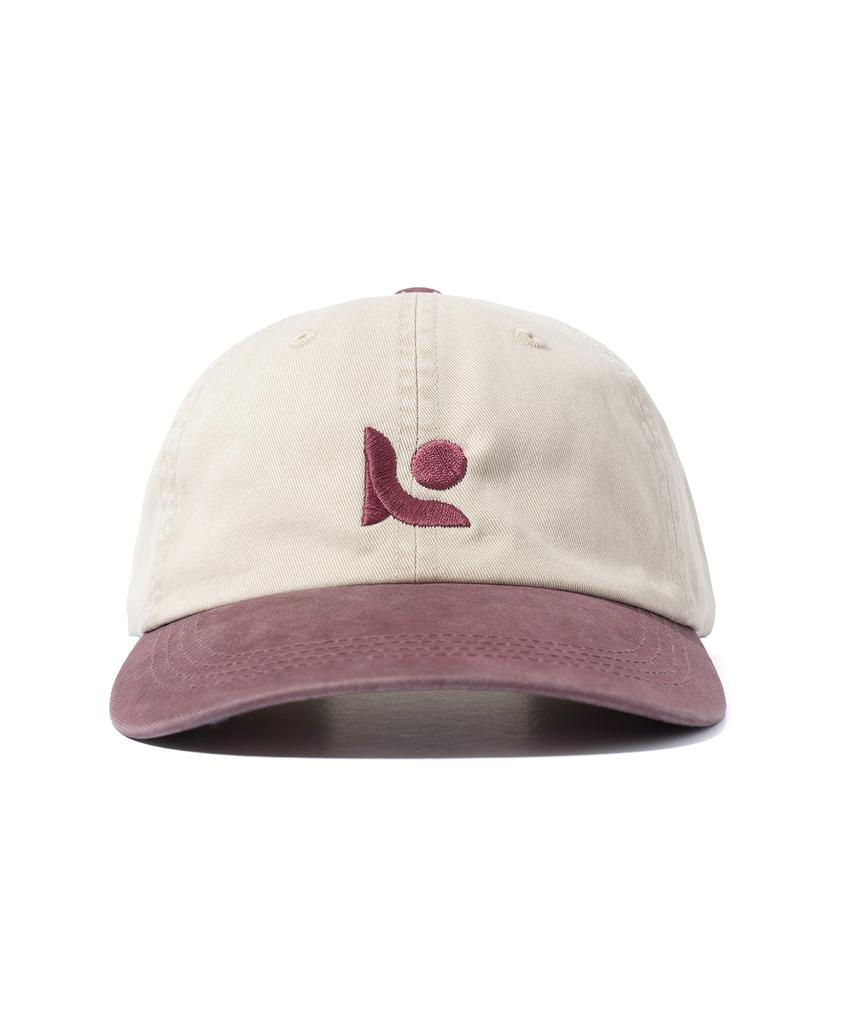ROIDESROIS Embroidered Symbol Logo Two-Tone Ball Cap (Burgundy)