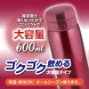 Wahei Freiz Water Bottle Mug Bottle 600ml Red Stopper Vacuum Insulated Bottle My Bottle One-touch Thermal/Cold RH-1272