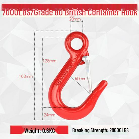 Universal Swivel Clevis Hook for Hoist Crane Rigging and Lifting