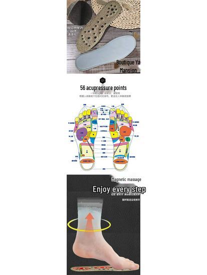 Breathable Magnetic Therapy Acupoint Massage Insoles with Heating Pads