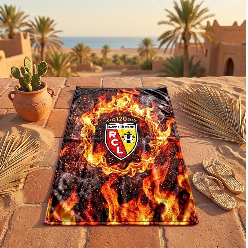 Lens FC Print Microfiber Beach Towel Quick Dry Absorbent Large Towel For Beach Swimming Travel