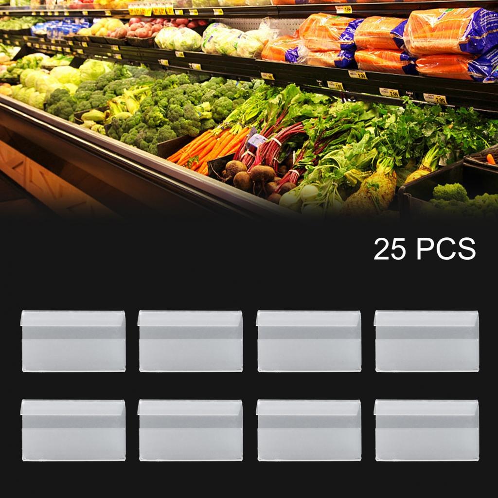 Transparent Price Tag Stand Accessories Plastic Mini Sign Display Holder Card