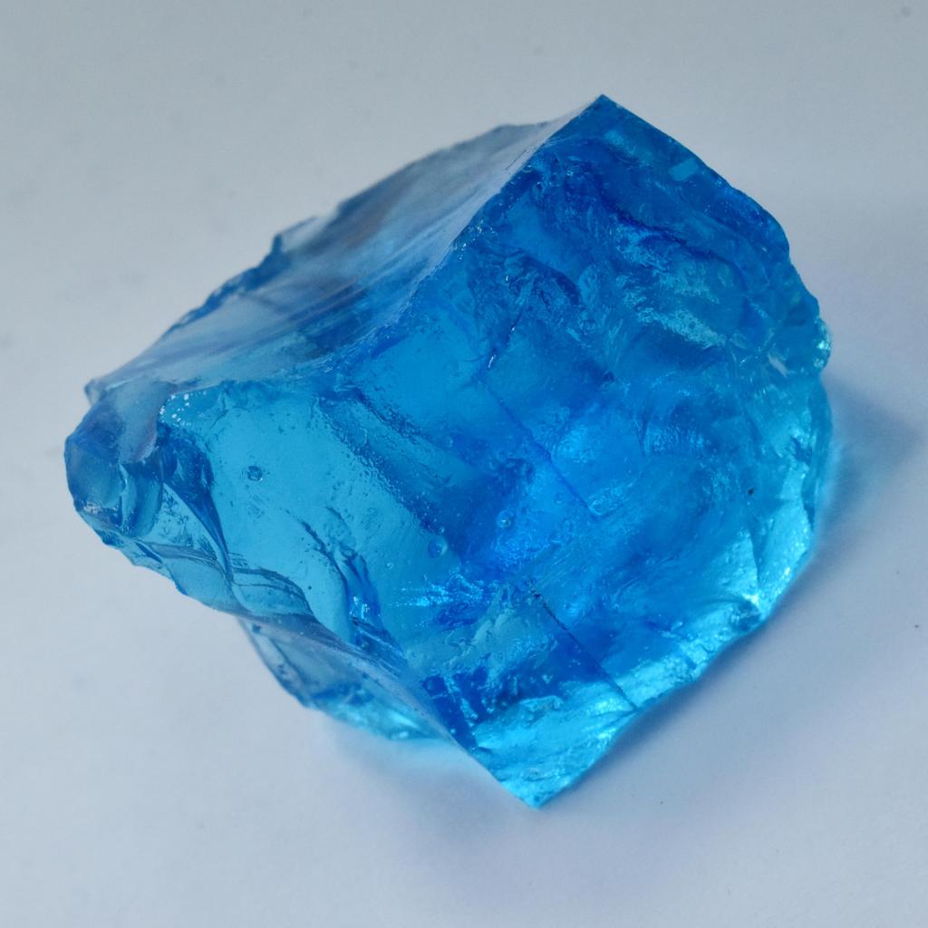 Lab-Created Blue Sapphire Loose Gemstone 71 Ct Uncut Rough Crystal September Birthday Birthstone