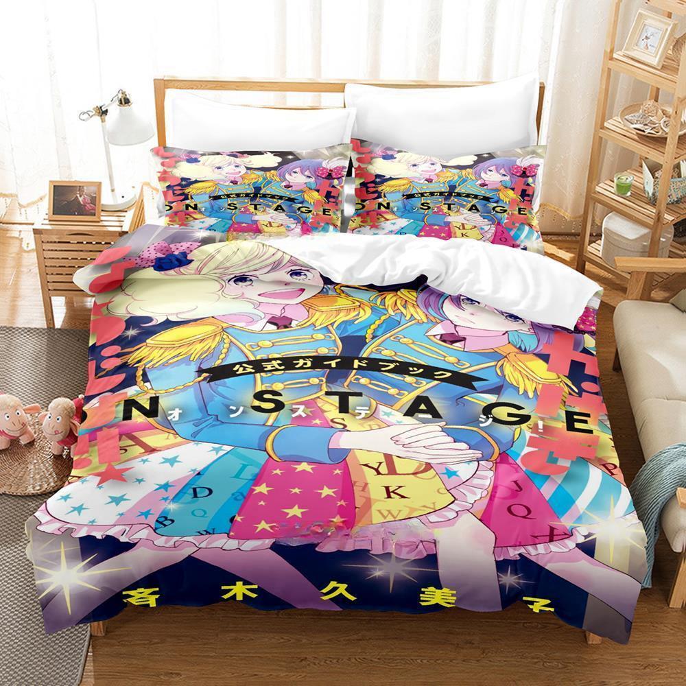

Kageki Shojo Anime Bedding Set Single Twin Full Queen King Size 3D Print Duvet Cover Bed Sheet Set EU Twin 135x200cm