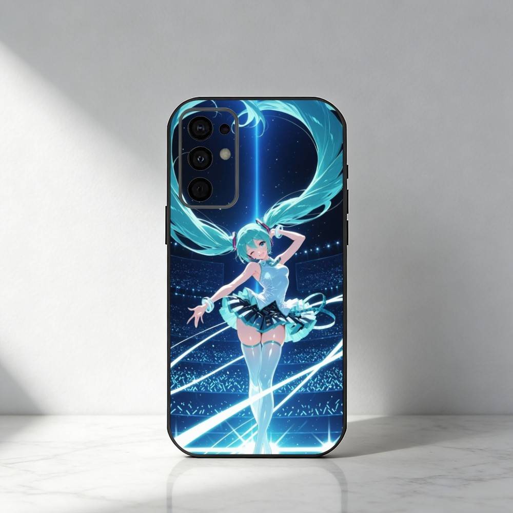 Avatar M-Miku Phone Case For Samsung S25,S24,S21,S22,S23,S30,Ultra,S20,Plus,Fe,Note,5G Black Cover