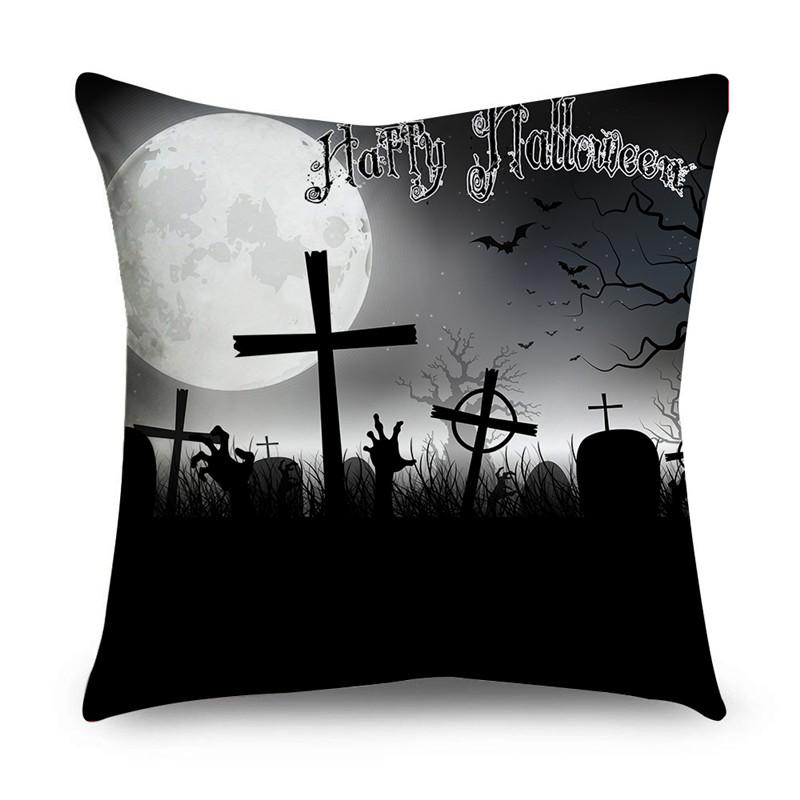 Halloween Easter Happy Print Pattern Cushion Cover Home Living Room Sofa Decoration Cushion Cover Pillow Cover