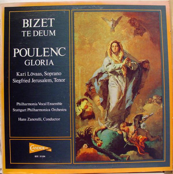 

LP Record GEORGES BIZET FRANCIS POULENC K Te Deum Gloria QCE31104 Candide 1978 US Classical Used