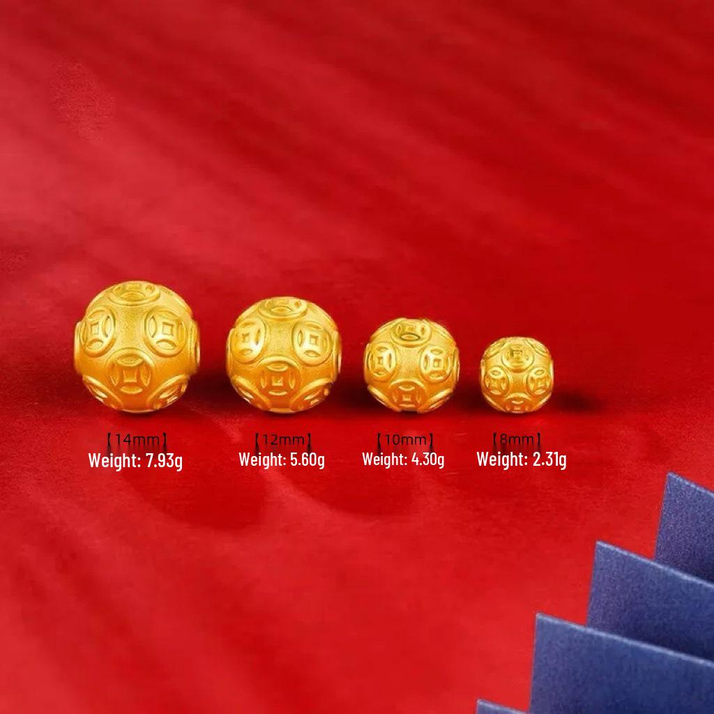 

Браслет из позолоченных бусин с благоприятным облаком и шестислоговой мантрой - Роскошная ручная работа для мужчин и женщин 8mm Bead [Standard]