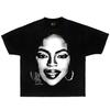 Unisex tričko Bavlna Oversize Velká velikost Lauryn Hill Vintage Grafika Černá R&B Hip Hop Bootleg Krabicové