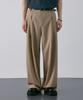 LXT Double-Pleat Wide Balloon Slacks [Beige]