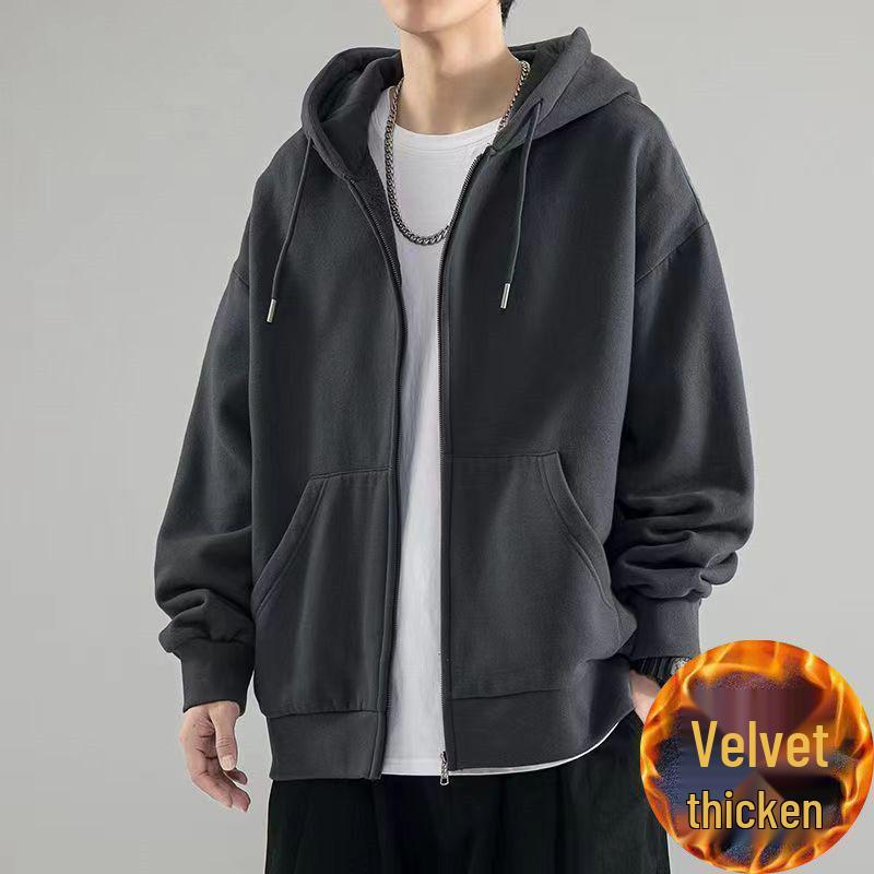 Unisex Cardigan Hoodie - Versatile Autumn Casual Jacket for Men and Women