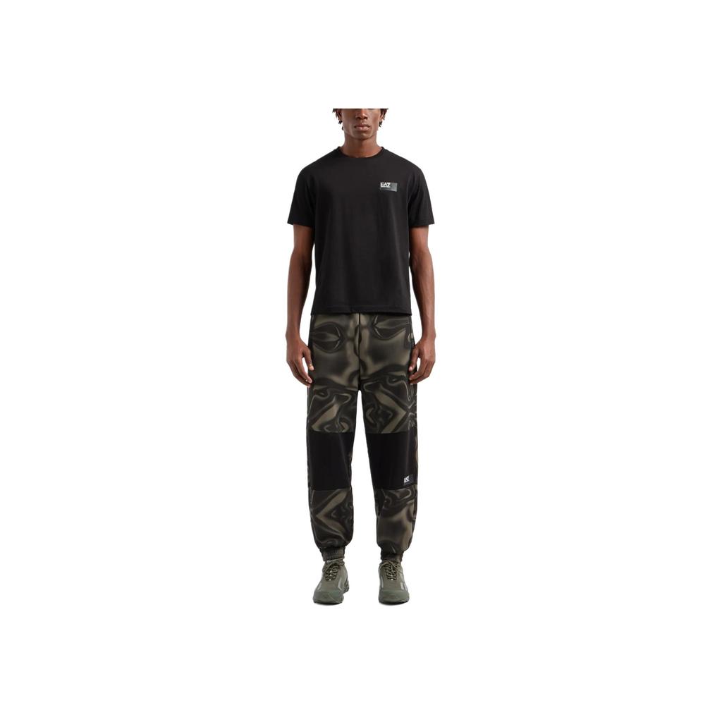 Emporio Armani Ea7 Ss24 Solid Logo Patch Crew Neck Short Sleeve T-Shirt Men tops Black 6DPT02-PJVPZ-1200
