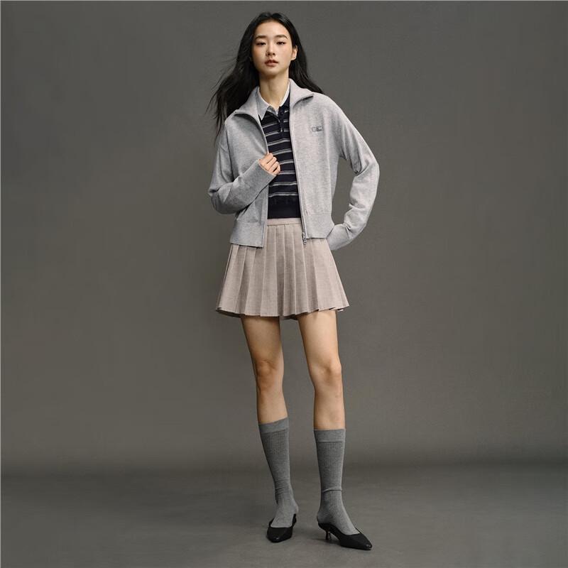 GIORDANO CONCEPTS Women's 2025 Winter Embroidered Lapel Knit Cardigan