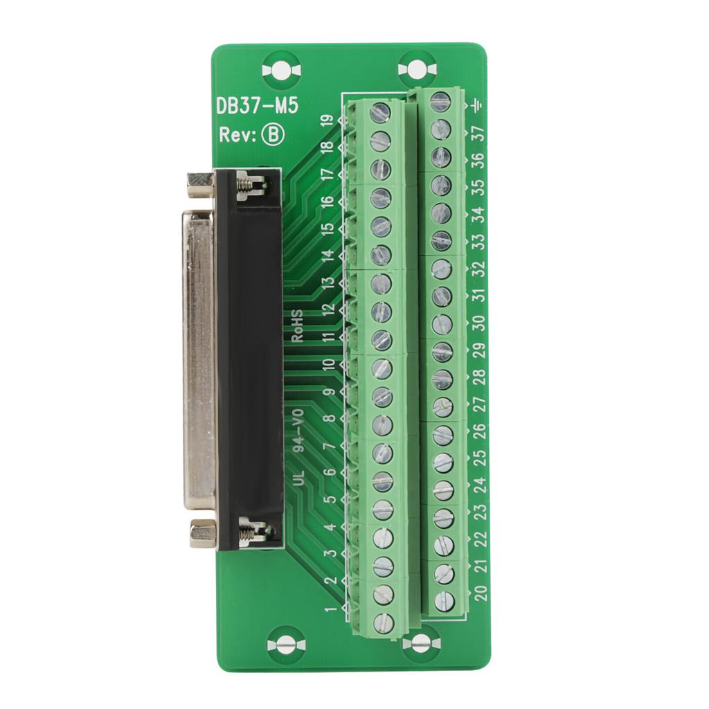 DB37 DIN Rail Mount Interface Module Connector Terminal Breakout Board(Female head)