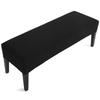 Jacquard Piano Chair Cover Stretch Jacquard Dining Bench Covers Rectangular Solid Color Thickened Stool Seat Cover 1PC