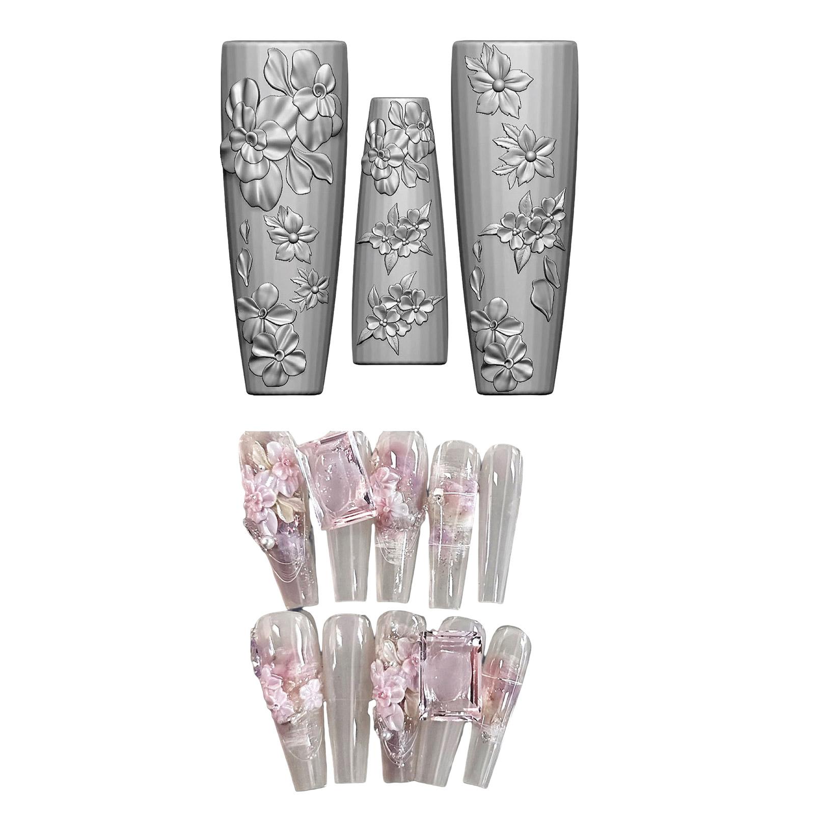 

Силиконовые штампы для дизайна ногтей, формы для вечеринок и салонного маникюра, формы для изготовления ювелирных изделий, рельефные трафареты для ногтей для женщин T2