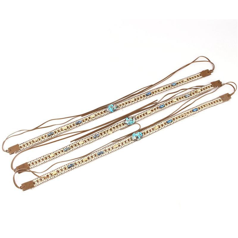 1PC Ethnic Style Women Men Cowboy Hat Band Replacement Adjustable Straw Hat Hoop Decoration Strap