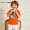 Summer Boys' European-Style Short-Sleeve Printed T-Shirts for Toddlers & Kids