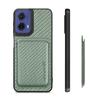 Motorola Moto G85 5G maciņš, noņemams magnētisks karšu turētājs, tālruņa aizmugurējais vāciņš