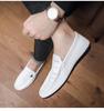 2024 Fashion Shoes for Men Leather Casual Shoes Summer New Microporous Slip-on Loafers Street Fashion Driving Shoes