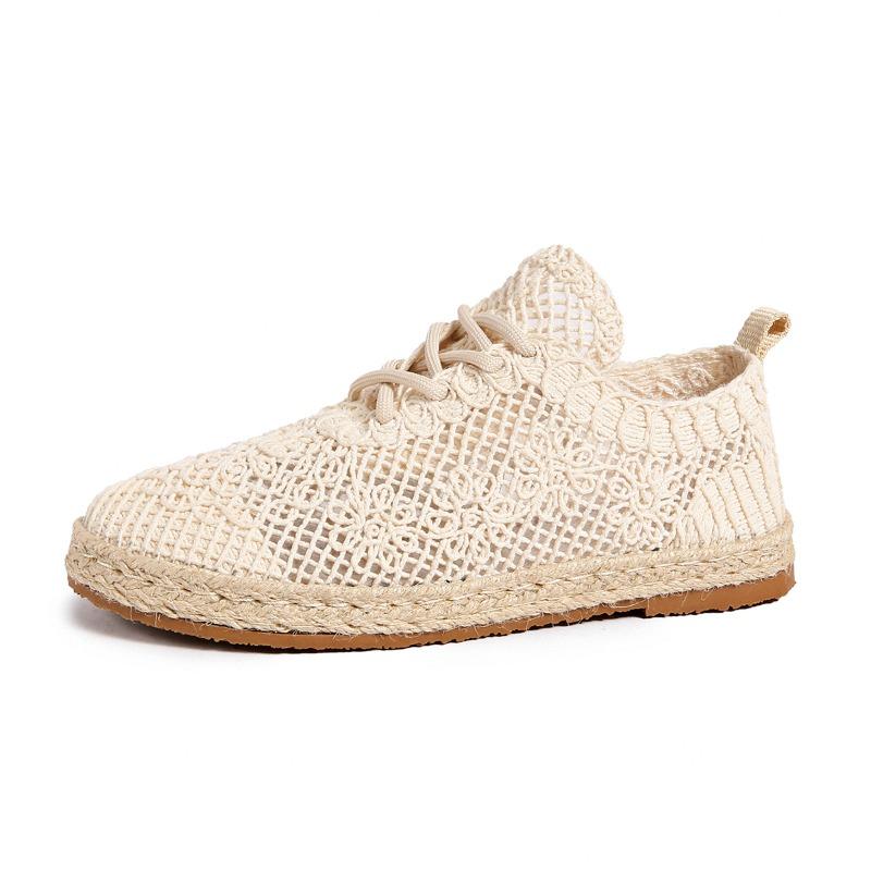 Weave Mesh Women Flats Shoes Fashion Breathable Sport Shoes 2025 Autumn New Casual Sneakers Dress Walking Zapatillas De Mujer