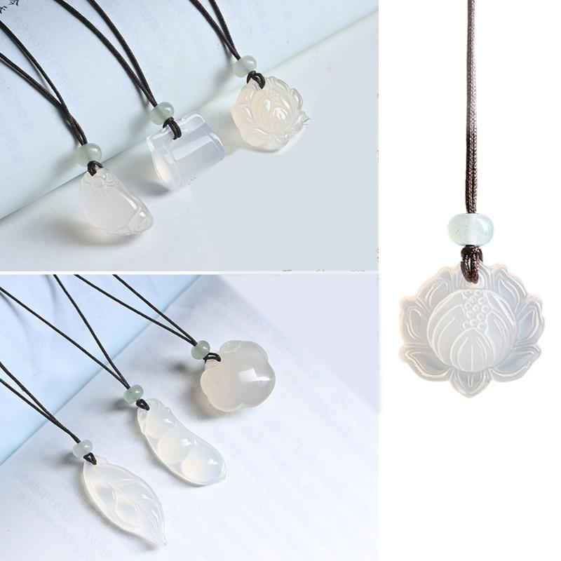 Unique Natural Jade Stone Necklace with Traditional Ethnic Designs Perfect for Cultural Event and Daily Wear