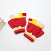 Kids' Winter Fingerless Flip-Top Writing Gloves – Warm Half-Finger Gloves for Boys & Girls