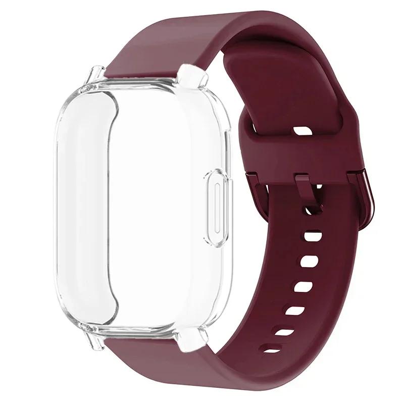 Protector Case+Silicone Strap For Xiaomi Redmi Watch 5 active/5 Lite Full Cover Screen TPU Soft Shell and Breathable Sport Bands