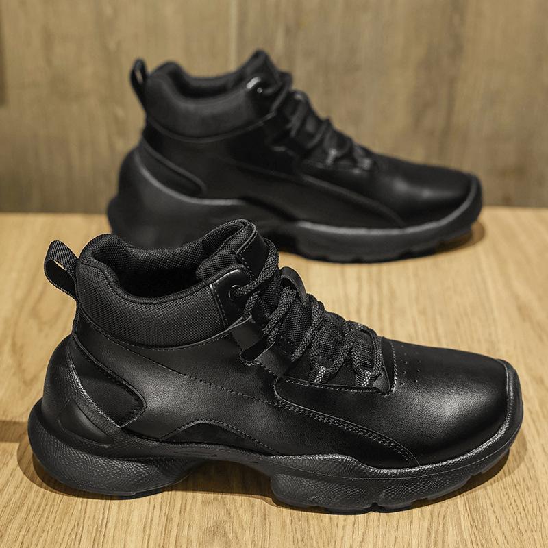 Shoes New Winter Velvet Warm Cotton Shoes Sports and Leisure High-top Leather Shoes Waterproof Shoes