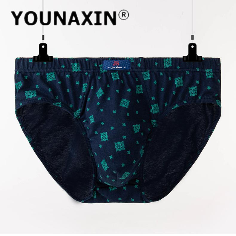 Velká velikost Pánské spodní prádlo Bavlněné slipy Spodky Kalhotky Potisk Spodky pro chlapce Prodyšné Kalhotky L XL 2XL 3XL 4XL