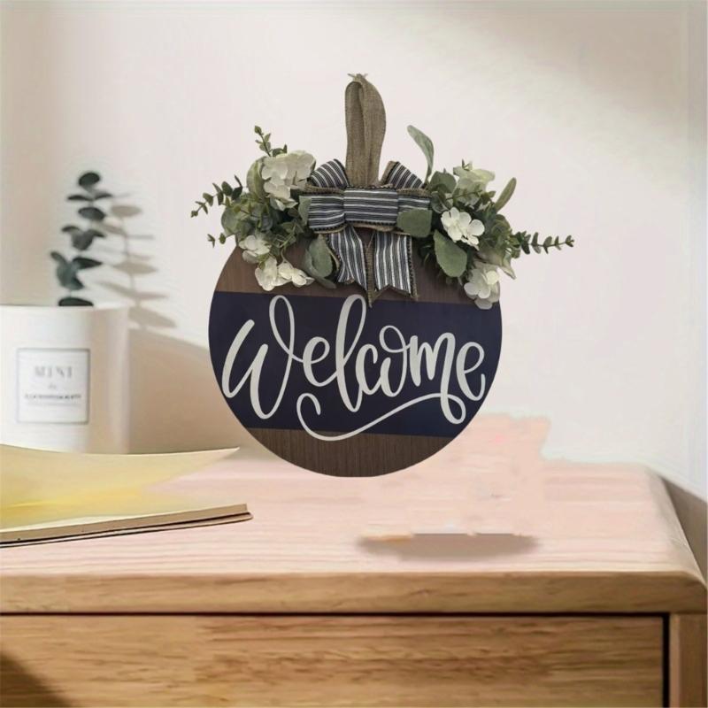 Handcrafted Wooden Letter Bowknot Holiday Garlands User friendly Door Or Wall Hanging For Seasonal Homes Decoration