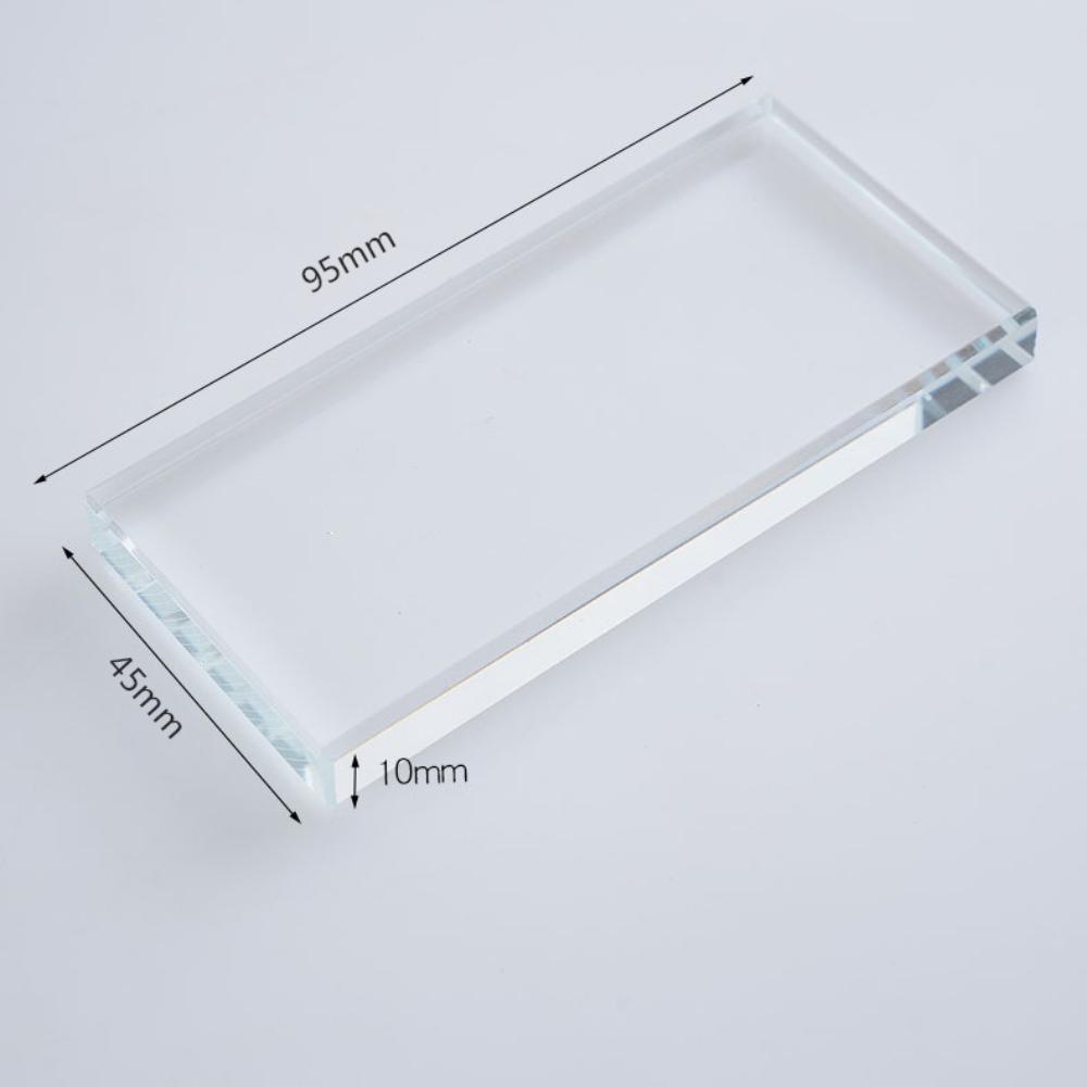 95x45mm Solid Glass Leather Burnisher - Multi-Purpose Scraper for Glue Finishing, Flesh Side Smoothing & DIY Craft