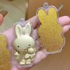 999 Fine Gold Miffy Rabbit Pendant Keychain - Year of the Horse Gift for Mobile Phones, Live Streaming & Traffic Generation