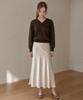 STAY WITH ME Wool Blend V-Neck Knit_Brown