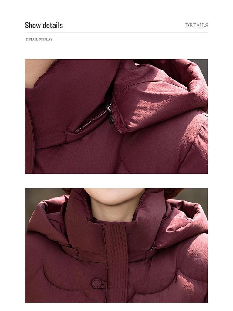 2025 Short Thickened Cotton Jacket for Middle-Aged and Elderly Women - Plus Size, Warm Winter Outerwear