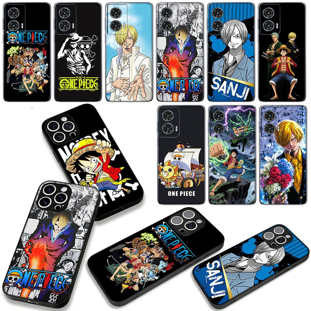 Zoro Sanji One Pieces Anime Luffy Case for Motorola Moto Edge 70 60 Fusion 40 NEO 20 Pro G Stylus G56 G96 G71 G73 G42 G51 G52