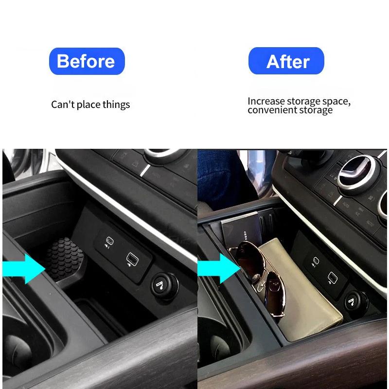 Front Central Control Storage Box for Land Rover Defender 90 110 2020 2021 2022 2023 Stowing Tidying Car Interior Accessories
