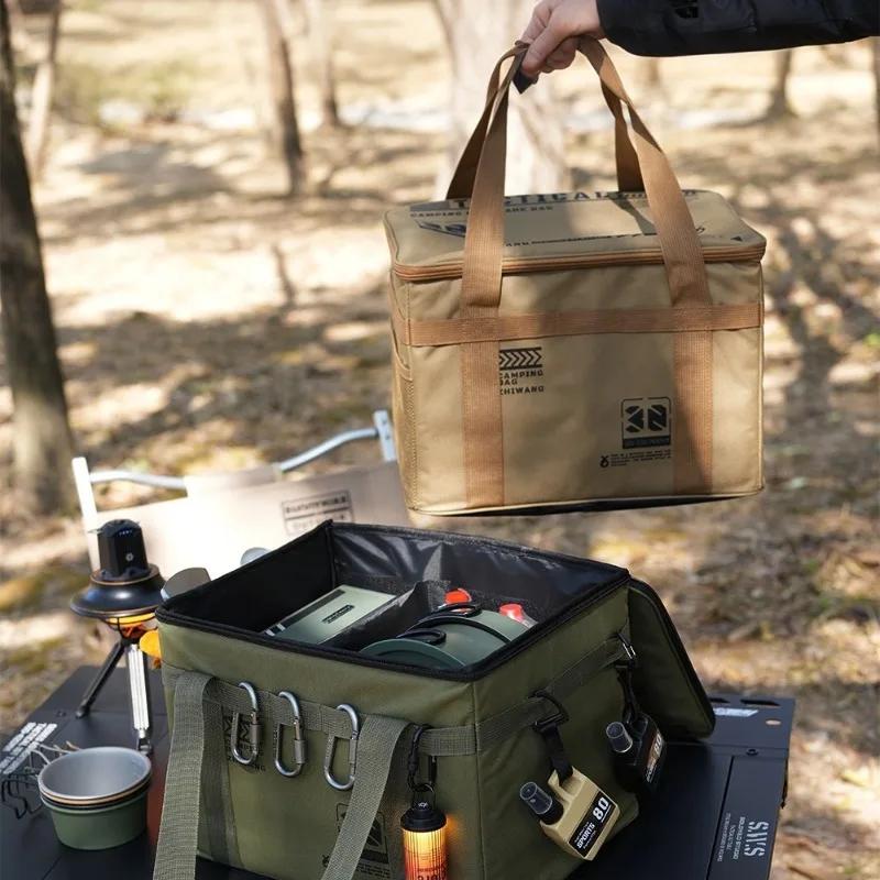 30-42L Tactical Camping Storage Bag - Insulated Folding Box for Picnic, Tableware & Field Equipment Waterproof
