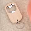 Bottle Opener Pendants Red Wine Wood Bar Key Chains Rings Portable Holder Creative Alloy Beer Gift Accessories