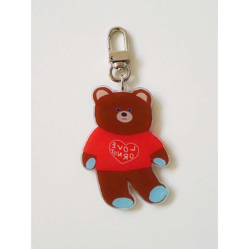 Love or Not Love Shirts Bear Keyring