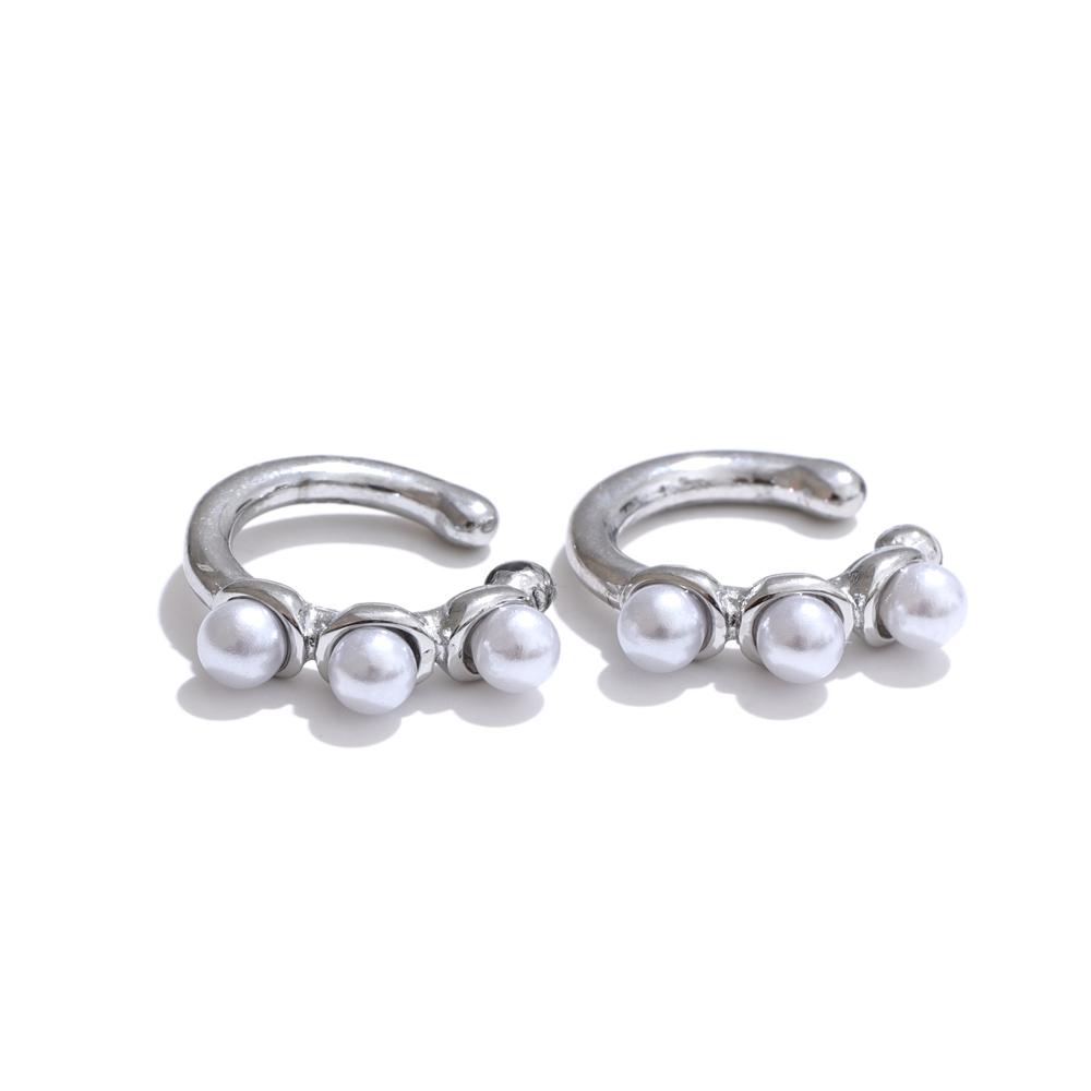 

Yhpup Chic Fashion Ear Bone Non Piercing Earrings Trendy Accessories for Girl s Gift Stainless Steel Charm Jewelry Waterproof