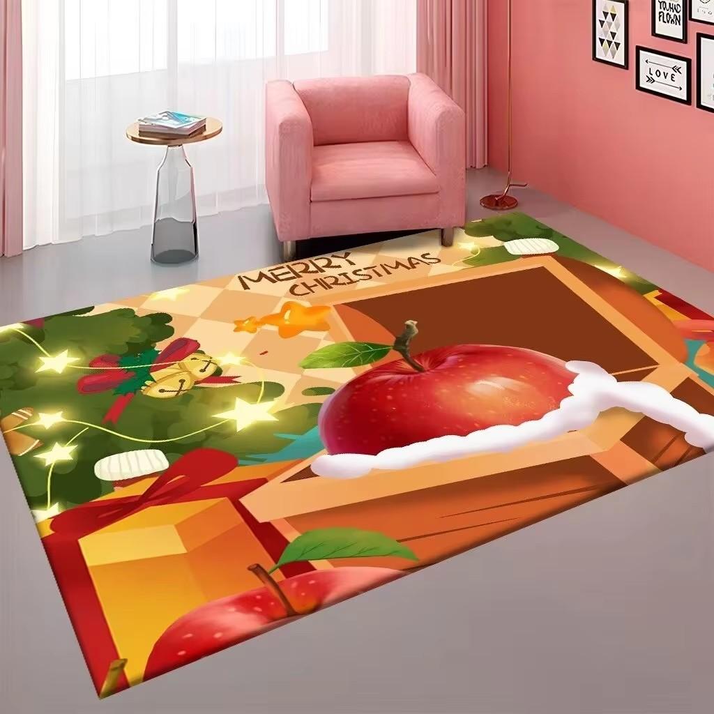 Christmas Series Home Carpets Living Room Sofa Decoration Bedroom Bedside Area Rugs Anti Slip Washable Coffee Table Floor Mat