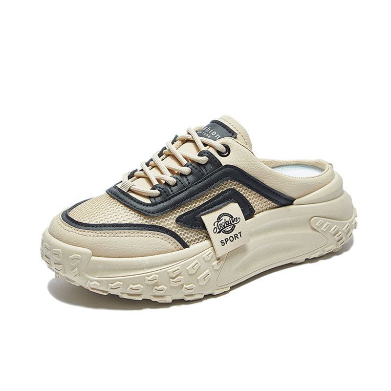 Baotou Slippers Women's Summer Outer Wear Fashion 2025 New Models with Skirts, Thick-bottomed Sandals, Pregnant Women Breathable, Lazy Half-drag