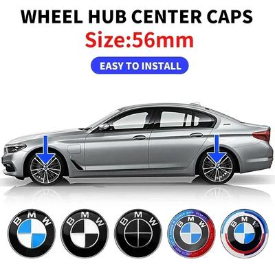 4 peças 56mm Calota Central de Roda de Carro Emblema Adesivos Styling Para BMW M Performance Série 1 3 5 7 X1 X2 X3 X4 X5 X6 X7 M3 M5 M7