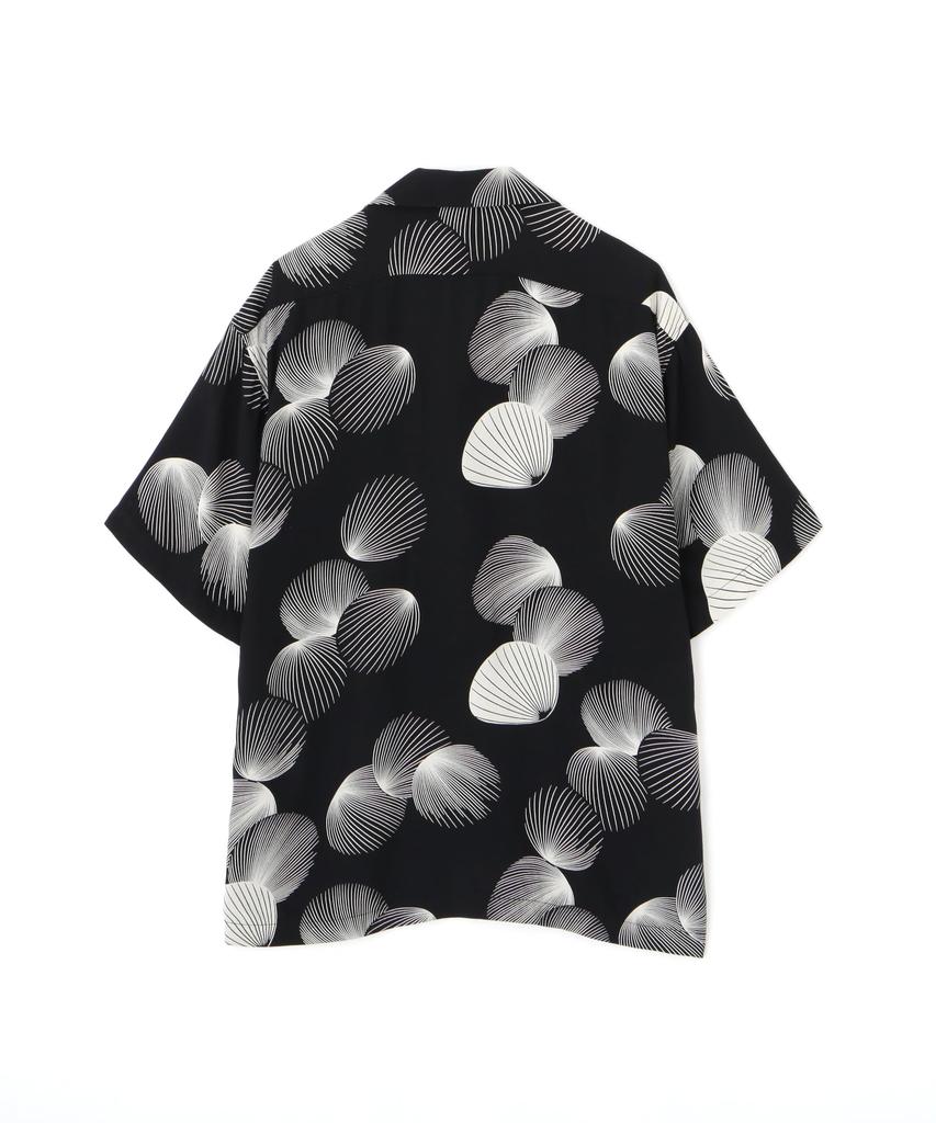 Schott x PJ x Pineapple Juice RAYON SHELL SHIRT, Men's XL, 010, Black, 782-5123015