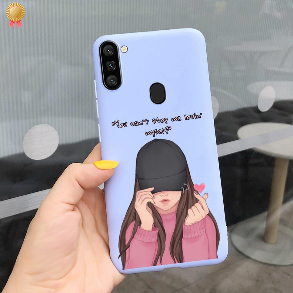 For Samsung Galaxy A11 Case Boy Girl Funny Cartoon Cat Women Silicone Back Case For Samsung Galaxy A 11 SM-A115F 6.4 Funda Cover