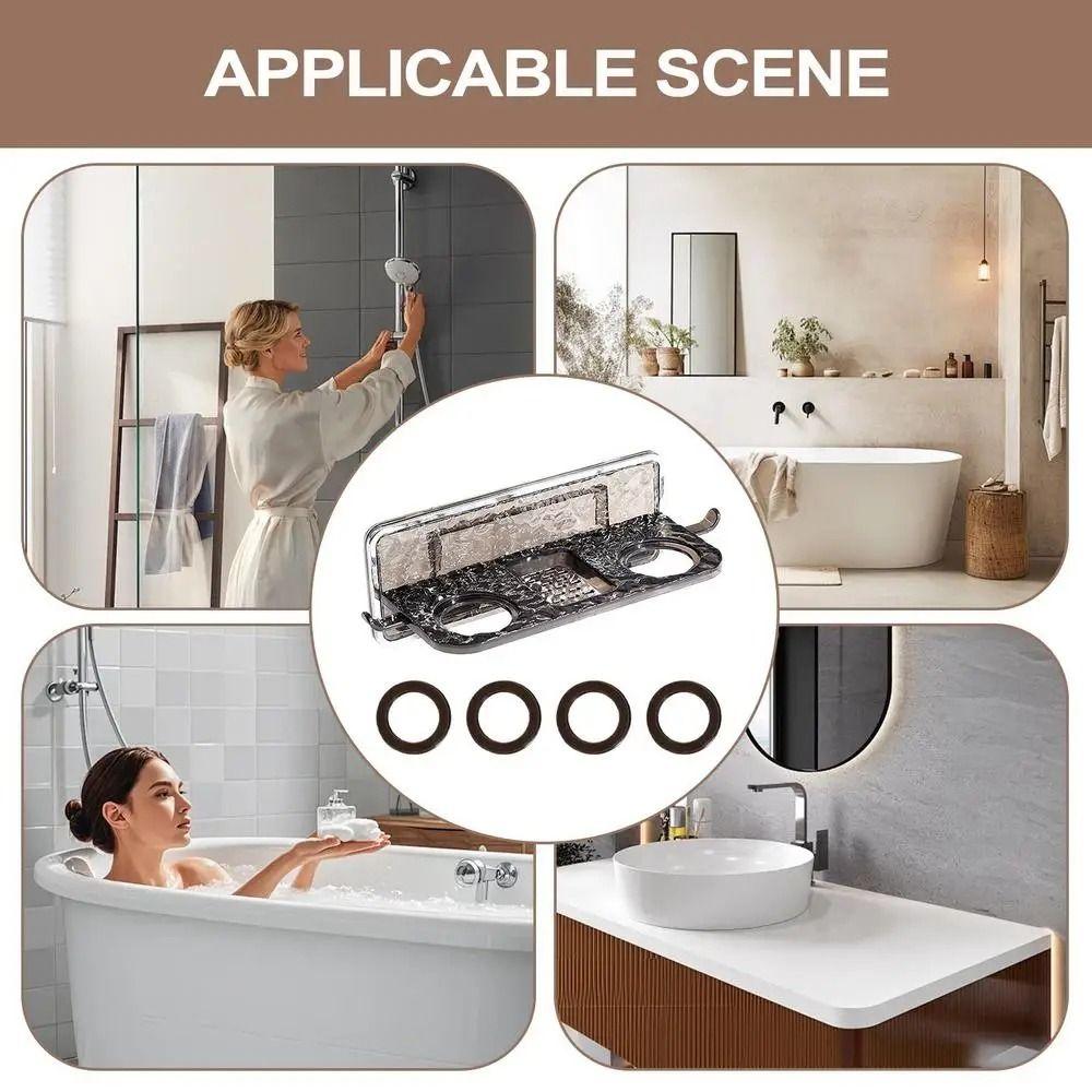 Wall Mounted Bathroom Storage Rack Creative Lotion Dispenser Holder  Bathroom Supplies
