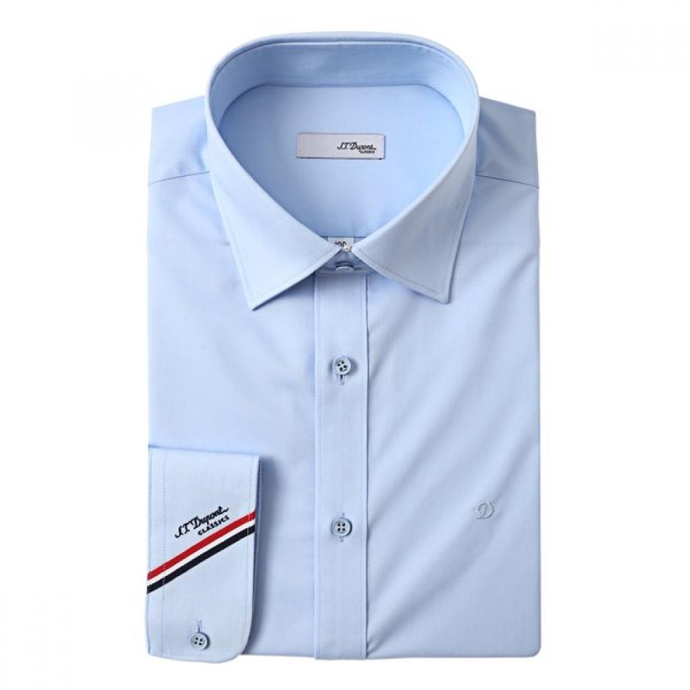 S.t. Dupont Long Sleeve Regular Fit Blue Shirt Se5fm12ls906sbu 95
