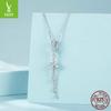 Pure Lily Diy Pendant Accessories, Elegant Charm S925 Sterling Silver Flower Bracelet Beaded