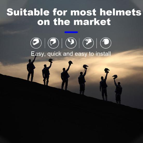 BT8 Motorcycle Helmet Headset Bluetooth-compatible 4.1+EDR Hands-free Call Speaker Earphone
